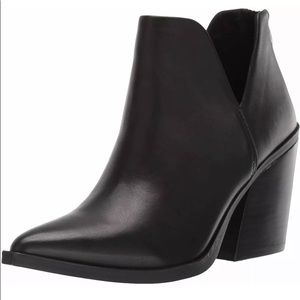 Steve Madden Womens Black Leather Boots Sz 7.5